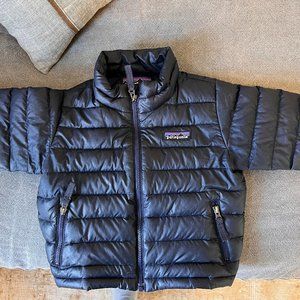 PATAGONIA Baby Down Sweater Puffer Jacket Navy 12-18 months
